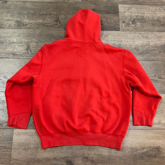 Vintage Y2K Ecko Unltd Heavy Duty Red Tag Hoodie Sweatshirt - Men's Large - Picture 9 of 14